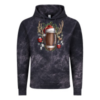 Cloud Black christmas football Vintage Hoodie - SublimationCraftShop