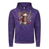 Cloud Purple christmas football Vintage Hoodie - SublimationCraftShop