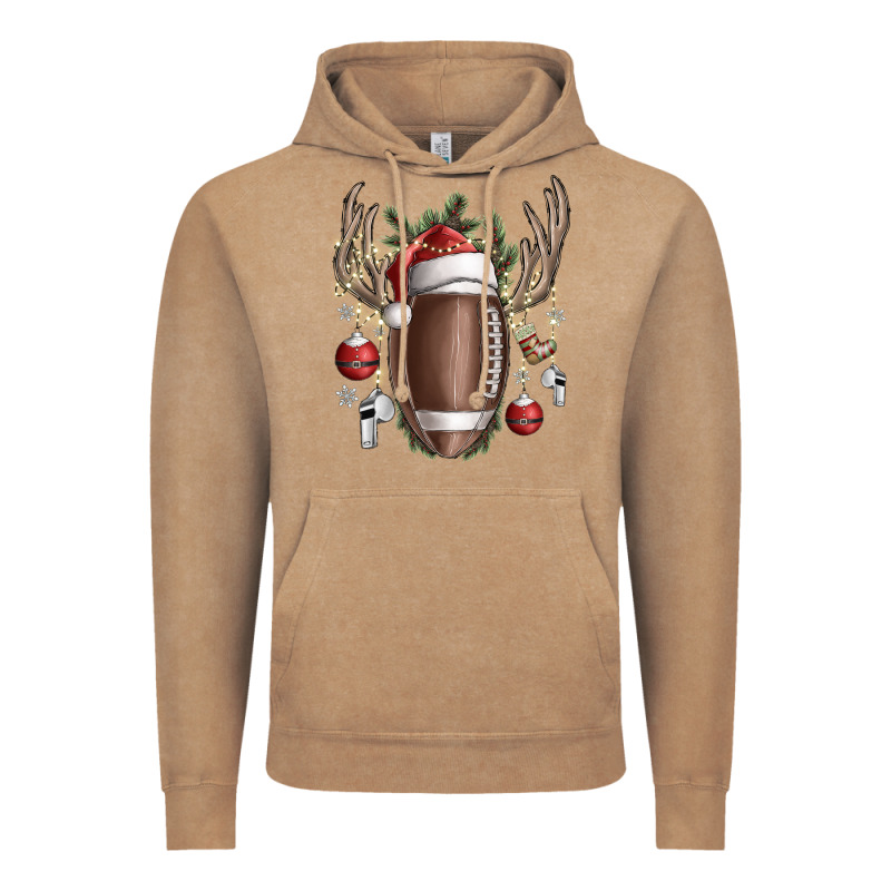 Christmas Football Vintage Hoodie by SublimationCraftShop | Teevron
