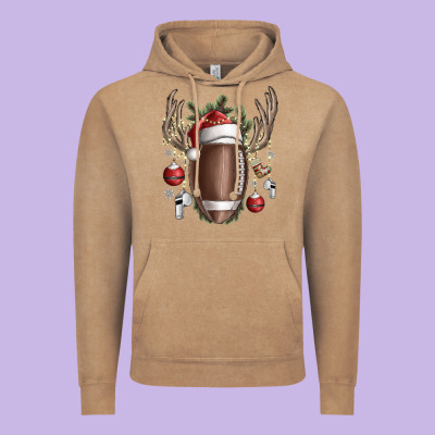 Christmas Football Vintage Hoodie Designed By Sublimationcraftshop