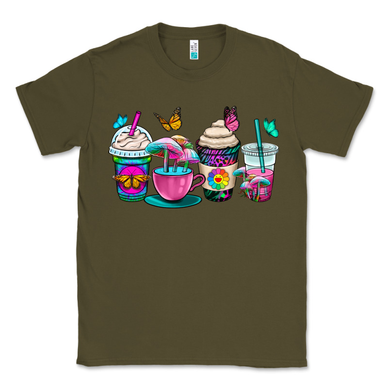 Tie Dye Coffee Cups Classic Tee by OliviaCreatesArt | Teevron