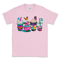 Bubblegum Pink tie dye coffee cups Classic Tee - OliviaCreatesArt
