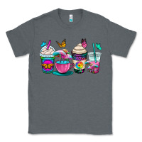 Charcoal Heather tie dye coffee cups Classic Tee - OliviaCreatesArt