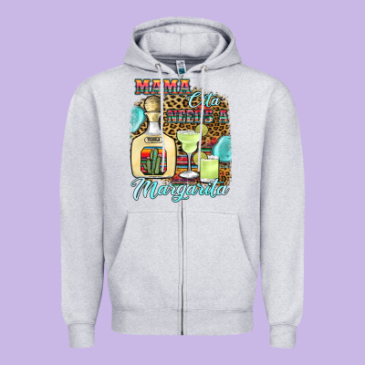 Mama Cita Needs A Margarita1 Zipper Hoodie Designed By Jahusdesignshop