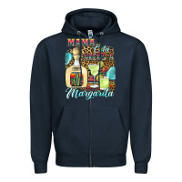 Navy mama cita needs a margarita1 Zipper Hoodie - JahusDesignShop