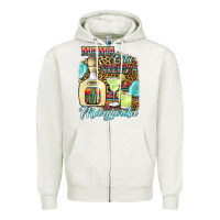 Oatmeal Heather mama cita needs a margarita1 Zipper Hoodie - JahusDesignShop