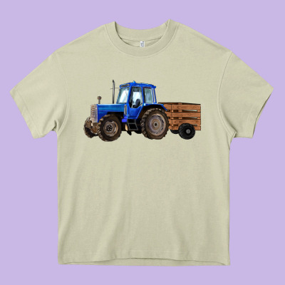 Farm Tractor Heavy Core Tee Designed By Ranaportraitstore