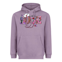 Lavender valentines day nurse love Heavyweight Hoodie - RanaPortraitStore