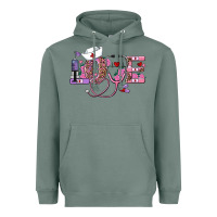 Sage valentines day nurse love Heavyweight Hoodie - RanaPortraitStore