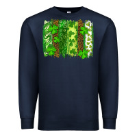 Navy st patricks day brush stroke Premium Sweatshirt - RanaPortraitStore