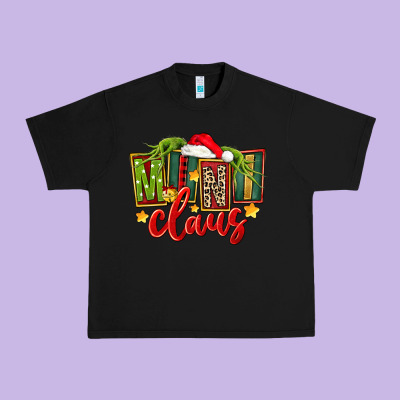 Christmas Mini Claus Urban Heavy Tee Designed By Fadigitalartstudio