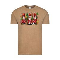 Vintage Coffee Christmas Elfs Vintage Tee - FaDigitalArtStudio