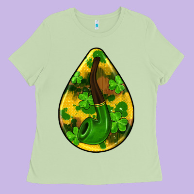 St.patrick's Teardrop Earrings Ladies Tee Designed By Fadigitalartstudio