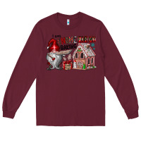 Burgundy Iam Gnome For My Baking Long Sleeve Tee - CowhideDigitalArt