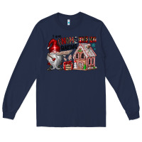 Navy Iam Gnome For My Baking Long Sleeve Tee - CowhideDigitalArt