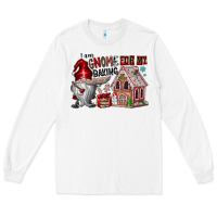 White Iam Gnome For My Baking Long Sleeve Tee - CowhideDigitalArt