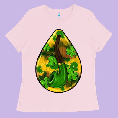 St.patrick's Teardrop Earrings Ladies Tee Designed By Fadigitalartstudio