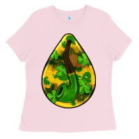 Bubblegum Pink st.patrick's teardrop earrings Ladies Tee - FaDigitalArtStudio