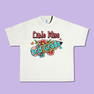 Little Miss Third Grade Urban Heavy Tee Designed By Jasminsmagicworld