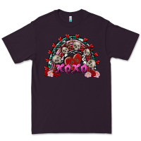 Plum Skull Xoxo rainbow Valentine's Day Premium Tee - FaDigitalArtStudio