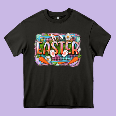 Easter Heavy Core Tee Designed By Cowgirlartshop