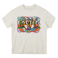 Cream Easter Heavy Core Tee - CowGirlArtShop