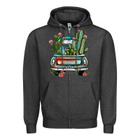 Charcoal Heather farm truck, Zipper Hoodie - JahusDesignShop