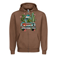 Chestnut farm truck, Zipper Hoodie - JahusDesignShop