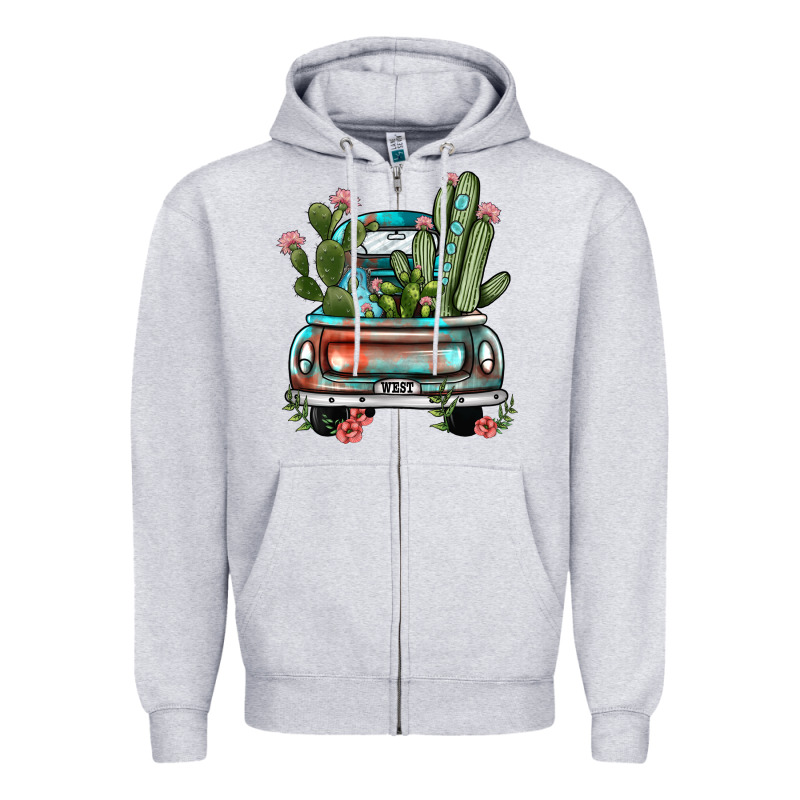 Farm Truck, Zipper Hoodie by JahusDesignShop | Teevron
