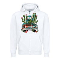 White farm truck, Zipper Hoodie - JahusDesignShop