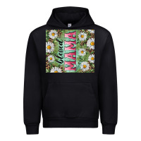 Black Blessed mama with daisy and leopard Urban Hoodie - RanaPortraitStore