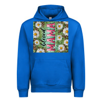 Cobalt Blessed mama with daisy and leopard Urban Hoodie - RanaPortraitStore