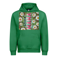 Emerald Blessed mama with daisy and leopard Urban Hoodie - RanaPortraitStore