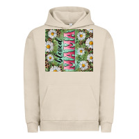 Pigment French Oak Blessed mama with daisy and leopard Urban Hoodie - RanaPortraitStore