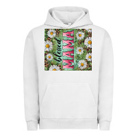 Pigment Lunar Rock Blessed mama with daisy and leopard Urban Hoodie - RanaPortraitStore