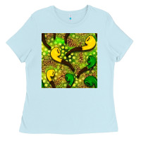 Baby Blue St. Patrick's pipe pattern digital paper Ladies Tee - BundleAndBundleShop