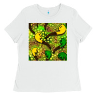 White St. Patrick's pipe pattern digital paper Ladies Tee - BundleAndBundleShop