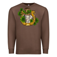 Chestnut st patricks day goat horseshoe shamrock Premium Sweatshirt - RanaPortraitStore