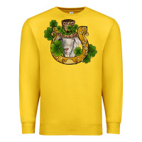 Lemon st patricks day goat horseshoe shamrock Premium Sweatshirt - RanaPortraitStore