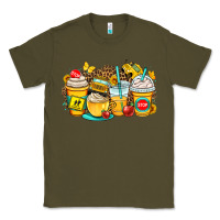 Army Green school bus coffee cups Classic Tee - OliviaCreatesArt
