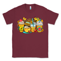 Burgundy school bus coffee cups Classic Tee - OliviaCreatesArt