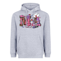 Heather Grey valentines day ma nurse Heavyweight Hoodie - RanaPortraitStore