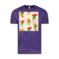 Cloud Purple mexico seamless pattern Vintage Tee - FaDigitalArtStudio