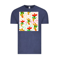 Vintage Denim mexico seamless pattern Vintage Tee - FaDigitalArtStudio