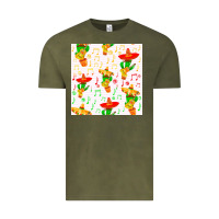 Vintage Olive mexico seamless pattern Vintage Tee - FaDigitalArtStudio