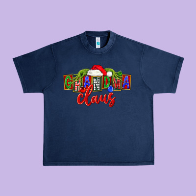 Christmas Grandma Claus Urban Heavy Tee Designed By Fadigitalartstudio