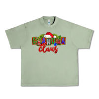 Oil Green Christmas Grandma Claus Urban Heavy Tee - FaDigitalArtStudio