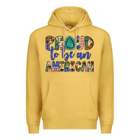 Antique Gold proud to be an american Premium Hoodie - Artiststas