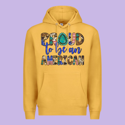 Proud To Be An American Premium Hoodie Designed By Artiststas