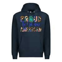 Navy proud to be an american Premium Hoodie - Artiststas
